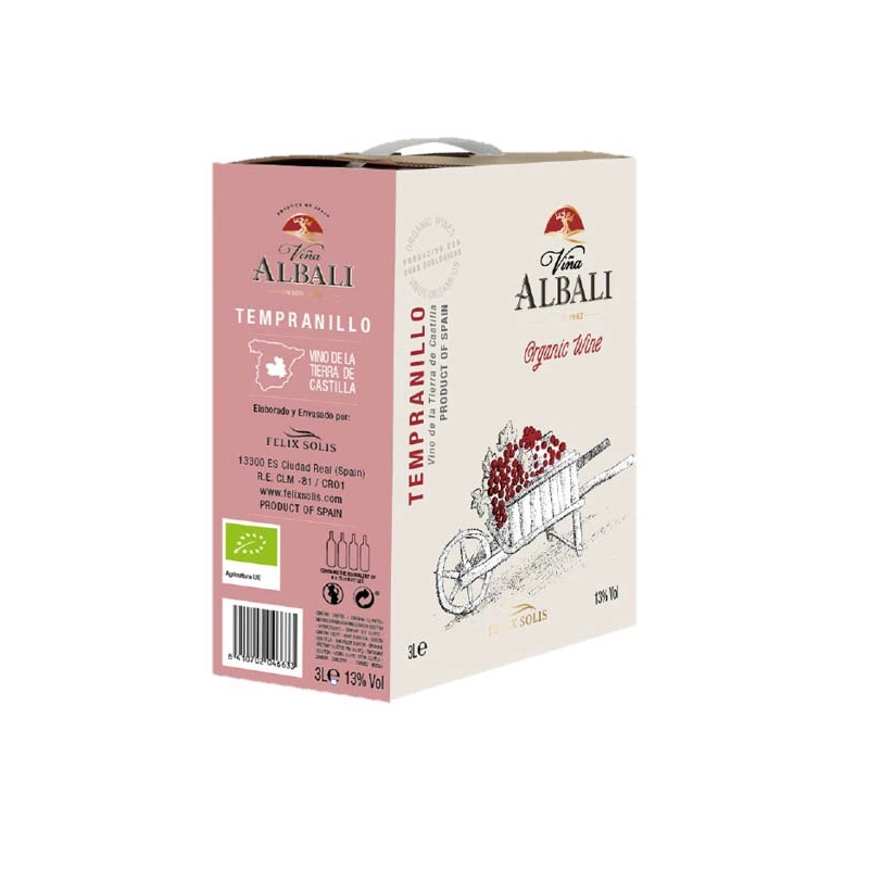 Vina Albali Organic Bib Red